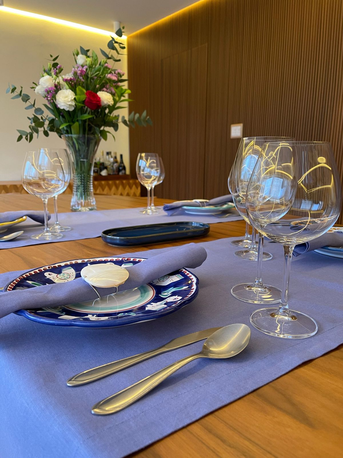 Caminho de Mesa Herança Azul