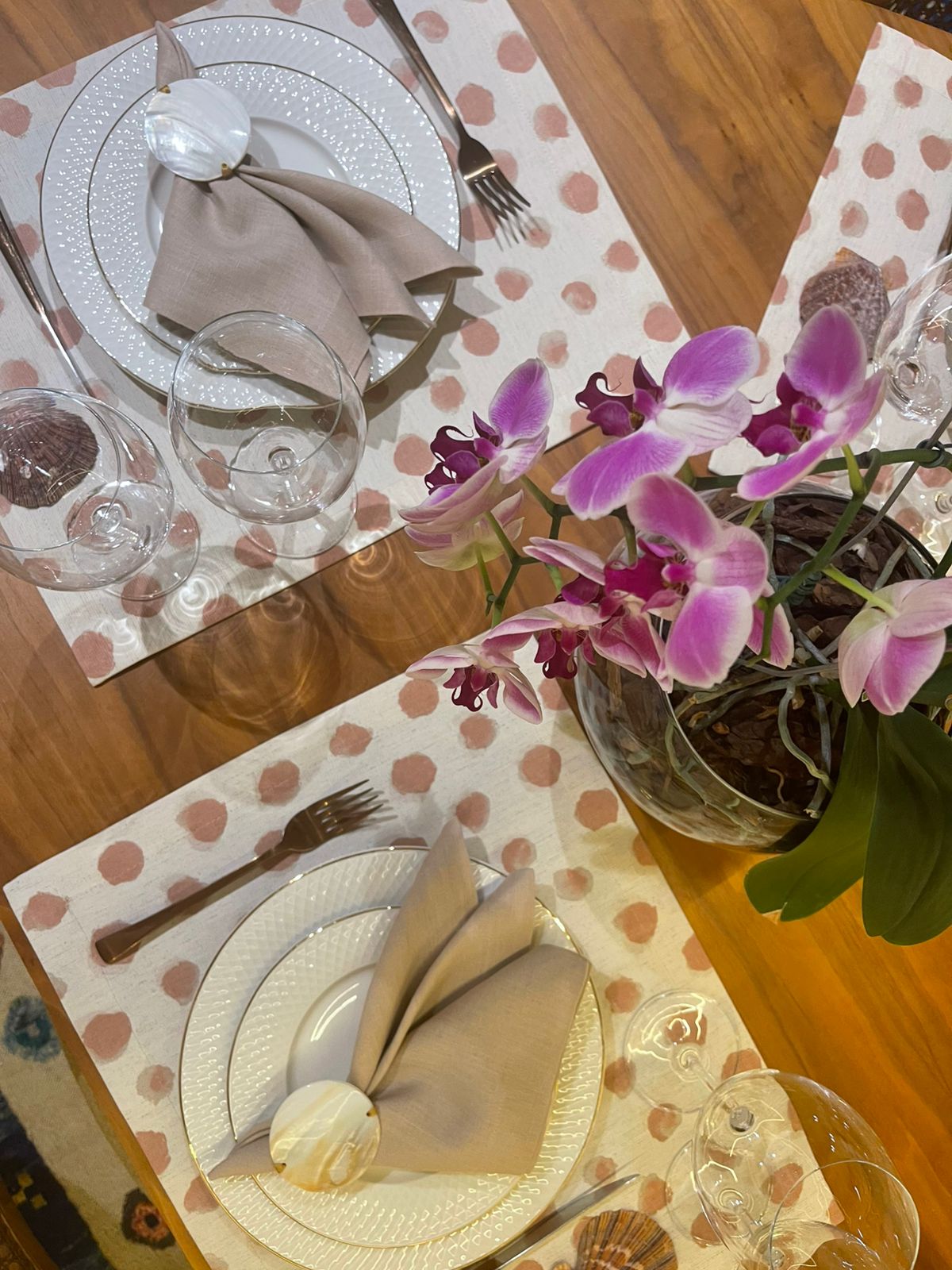 Jogo Americano Verano Rose