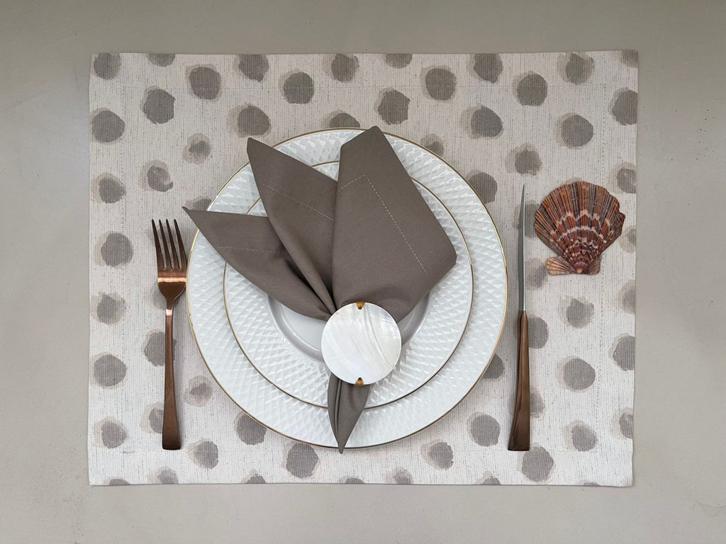 Jogo Americano Verano Bege