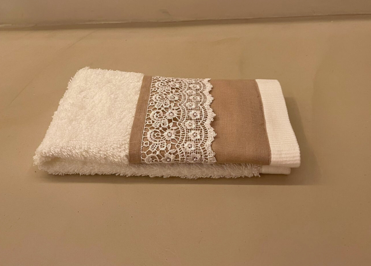 Toalha de Lavabo de Algodão Egipcio - Linho Rose