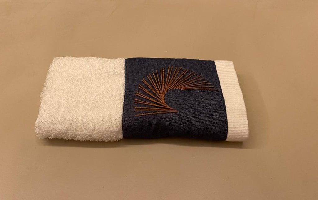 Toalha de Lavabo de Algodão Egipcio - Jeans