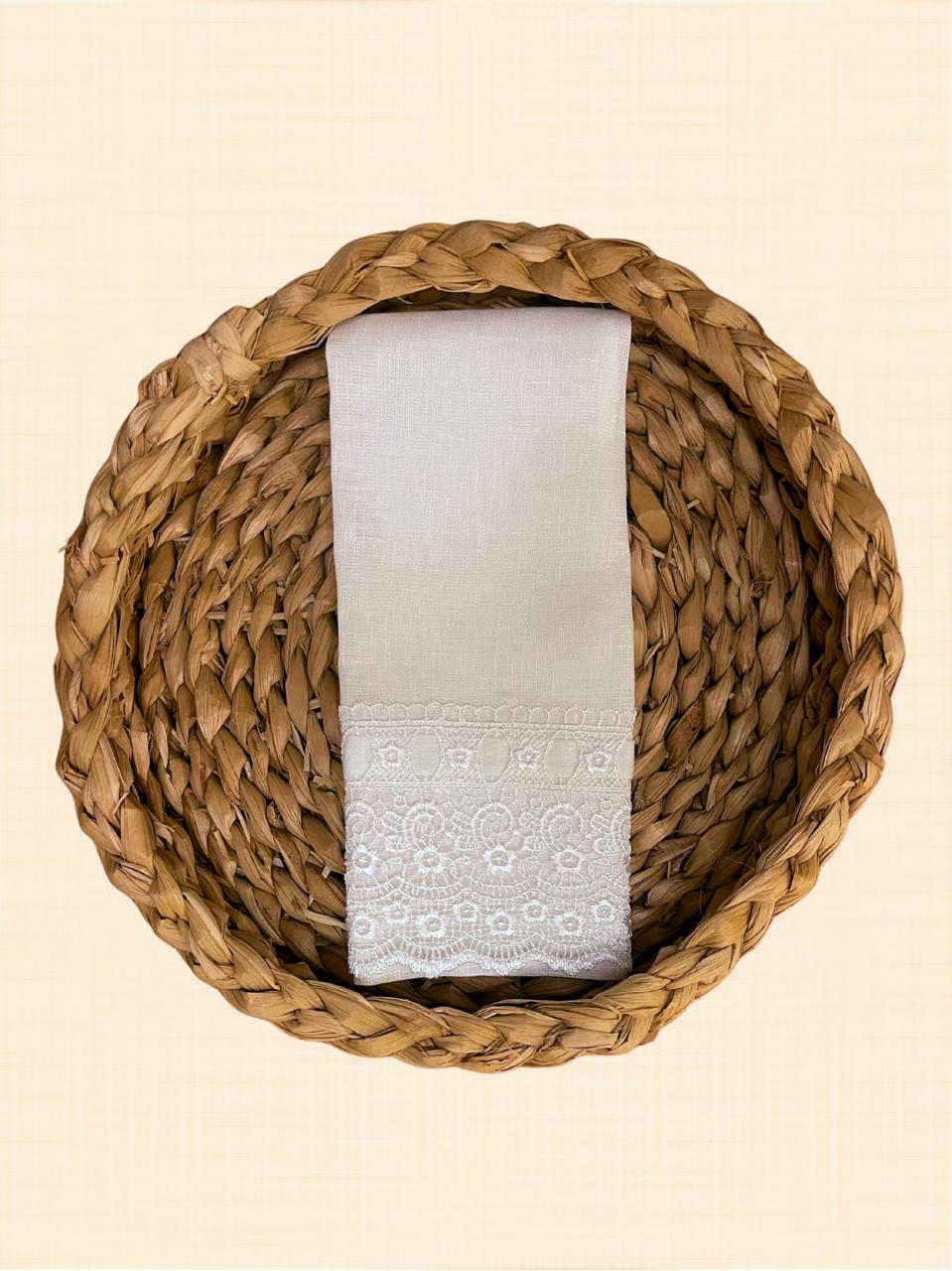 Toalha de Lavabo Herança Branca